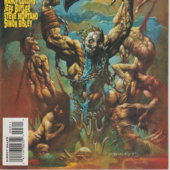 Jason vs. Leatherface #3 1996 Topps Comics Simon Bisley Cover Rare Nancy Collins - Picture 3 of 5
